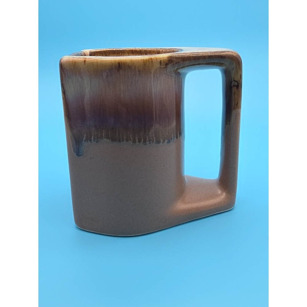 Rodolfo Padilla Mountains Mug Signed Mexico Stoneware Drip Glazed 4.5" Coffee